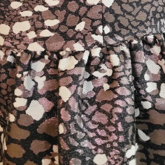 MARK & JAMES by BADGLEY MISCHKA Jacquard Sheath Mini Dress Metallic - Picture 8 of 8